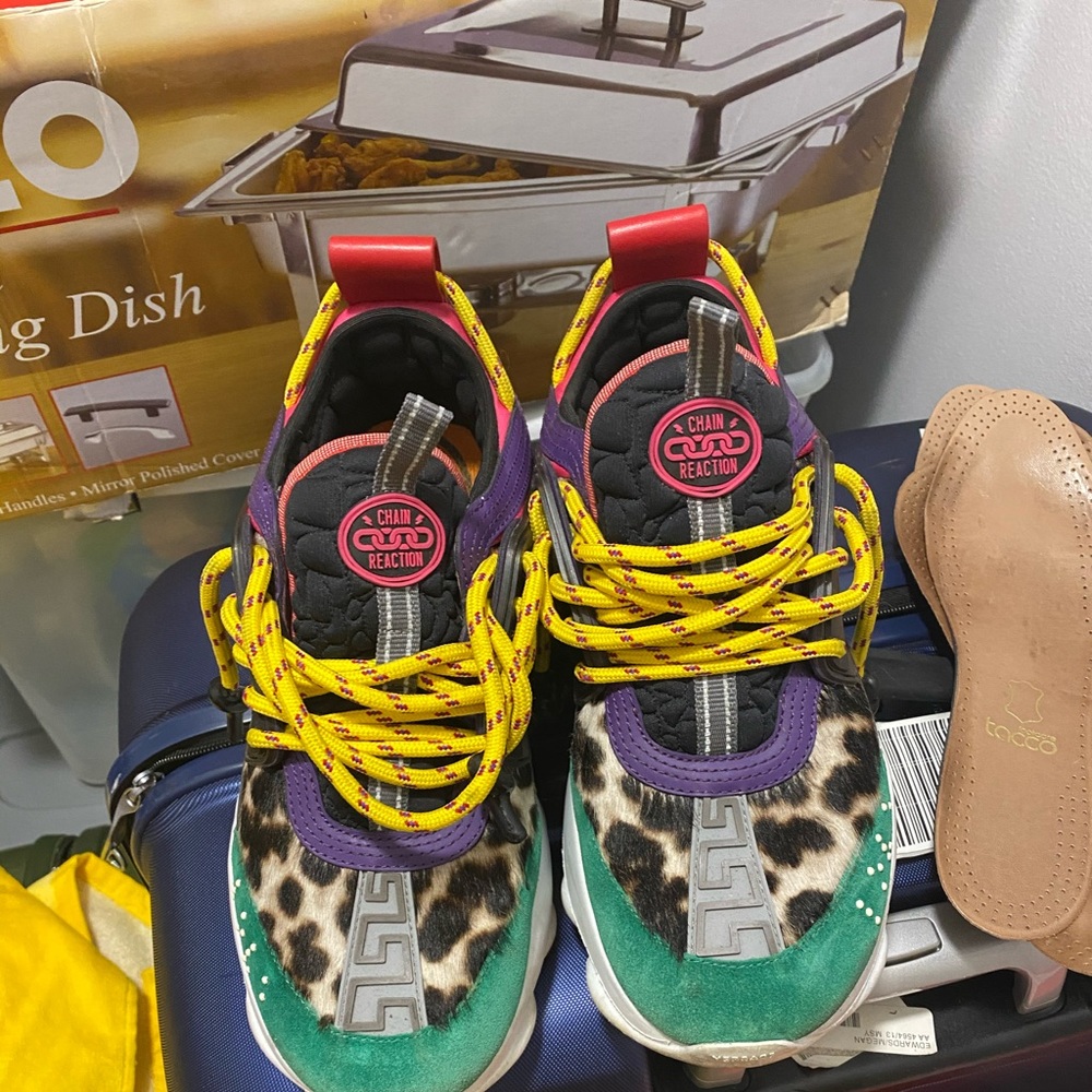 Versace chain reaction sneakers